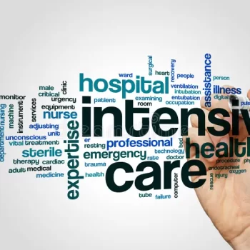 intensive-care-word-cloud-concept-grey-background-90730825